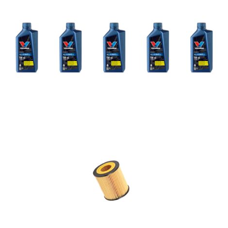 Kit filtro olio e 5L compatibile con Fiat Grande Punto 1.9 Multijet 85kw dal 2006
