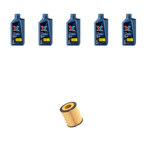 Kit filtro olio e 5L compatibile con Fiat Grande Punto 1.9 Multijet 96kw dal 2005