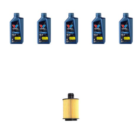 Kit filtro olio e 5L compatibile con Fiat Idea 1.6 MJTD 16v 88kw dal 2008