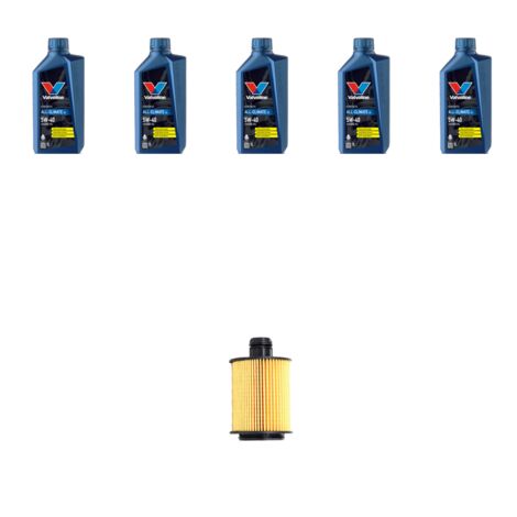 Kit filtro olio e 5L compatibile con Fiat Linea (110) 1.6 M-Jet 77kw dal 2009