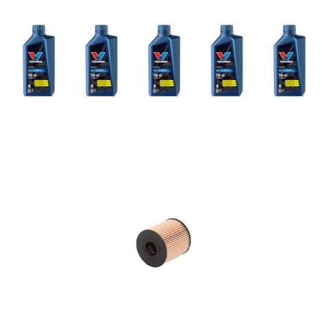 Kit filtro olio e 5L compatibile con Fiat Scudo II 2.0 D 100kw dal 2007