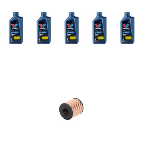 Kit filtro olio e 5L compatibile con Fiat Scudo II 2.0 jtd 100kw dal 2007