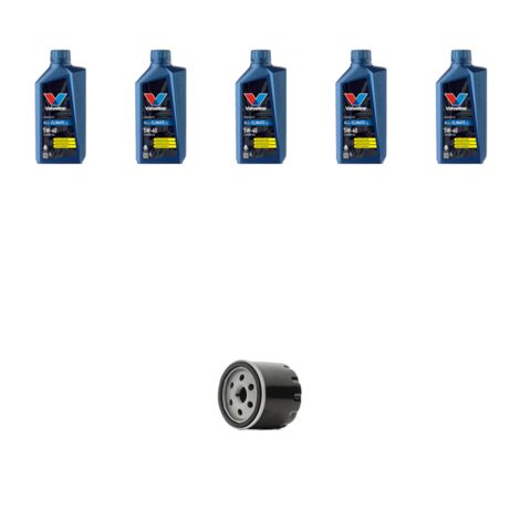 Kit filtro olio e 5L compatibile con Fiat Stilo 1.9 JTD 103kw dal 2003 al 2008