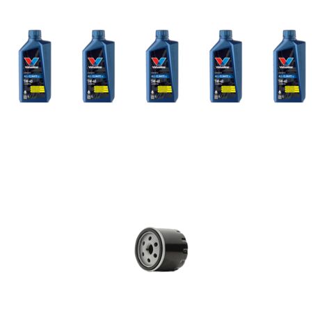 Kit filtro olio e 5L compatibile con Fiat Stilo 1.9 JTD 85kw dal 2001 al 2008