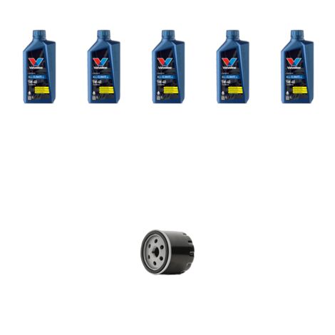 Kit filtro olio e 5L compatibile con Fiat Stilo 1.9 MJTD 66kw dal 2004 al 2008