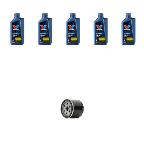 Kit filtro olio e 5L compatibile con Fiat Stilo 2.4 20v 125kw dal 2001 al 2006