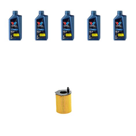 Kit filtro olio e 5L compatibile con Ford B-MAX 1.6 tdci 70kw dal 2012