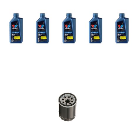 Kit filtro olio e 5L compatibile con Ford C-Max 1.8 16v 92kw dal 2007 al 2010