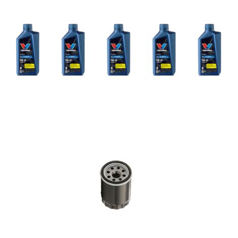 Kit filtro olio e 5L compatibile con Ford Fiesta V 2.0 16v 110kw dal 2005