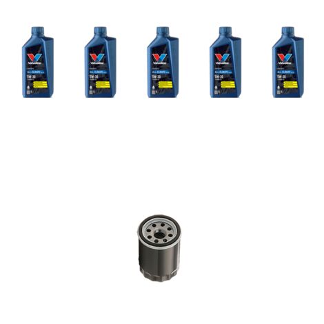 Kit filtro olio e 5L compatibile con Ford Fiesta VI 1.0 59kw dal 2012