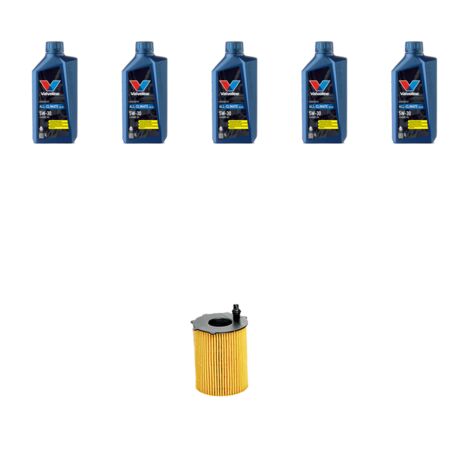 Kit filtro olio e 5L compatibile con Ford Focus C-Max TDCI 1.6 66kw dal 2005