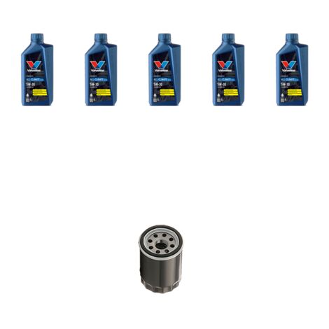 Kit filtro olio e 5L compatibile con Ford S-Max 2.0 Benzina 107kw dal 2006