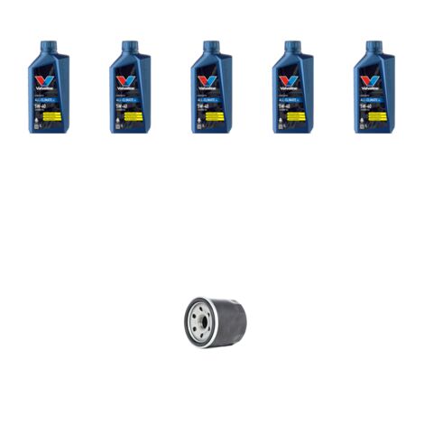 Kit filtro olio e 5L compatibile con Hyundai Coupe II 2.7 123kw (GK) dal 2002