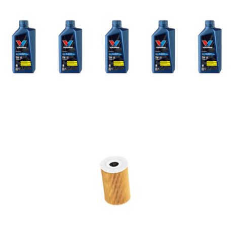 Kit filtro olio e 5L compatibile con Hyundai Elantra III (MD) 1.6 CRD 94KW dal 2011