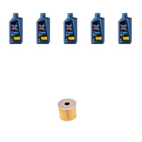 Kit filtro olio e 5L compatibile con Hyundai i30 (PDE) 1.6 CRDi 70kw dal 2018
