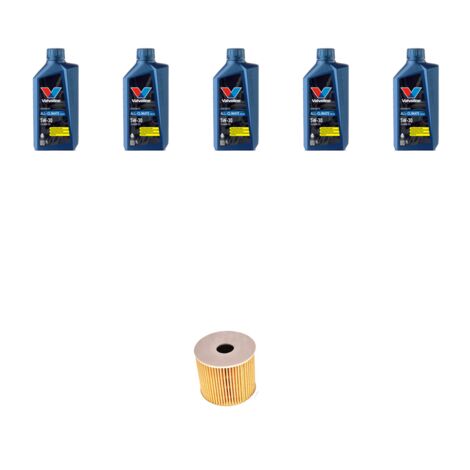 Kit filtro olio e 5L compatibile con Hyundai Tucson II 1.6 CRDi 85kw dal 2018