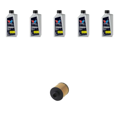 Kit filtro olio e 5L compatibile con Jeep Compass II 1.6 Multijet 96kw dal 2021