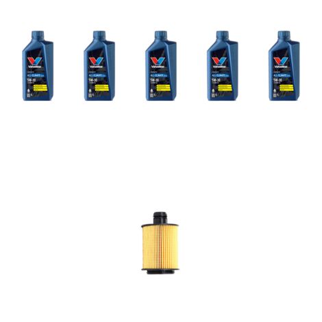 Kit filtro olio e 5L compatibile con Lancia Delta III (844) 1.6 Multijet 88kw dal 2008