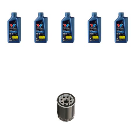 Kit filtro olio e 5L compatibile con Lancia Phedra 2.0 16V 100kw dal 2002