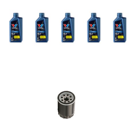 Kit filtro olio e 5L compatibile con Mazda 2 (DY) 1.6 74kw dal 2003 al 2007