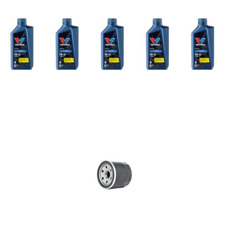 Kit filtro olio e 5L compatibile con Mazda 5 (CR) 2.0 CD 105kw 2005 al 2010