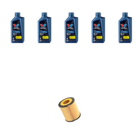 Kit filtro olio e 5L compatibile con Mazda 6 (GG,GY) 2.3 122kw dal 2002 al 2007