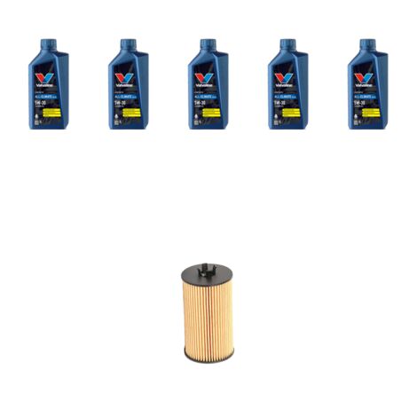 Kit filtro olio e 5L compatibile con Mercedes Classe A (w169) A180 85kw Dal 2009 al 2012