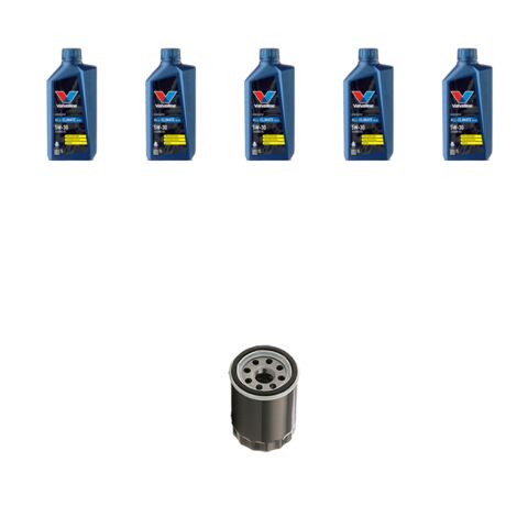 Kit filtro olio e 5L compatibile con Mitsubishi Lancer VIII 1.8 85kw dal 2010