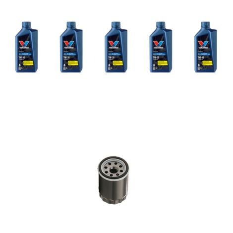 Kit filtro olio e 5L compatibile con Mitsubishi Lancer VIII 2.0 16v 217kw dal 2008