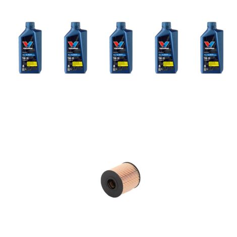 Kit filtro olio e 5L compatibile con Mitsubishi Outlander II 2.2 Di-D (CWW) 115kw dal 2007