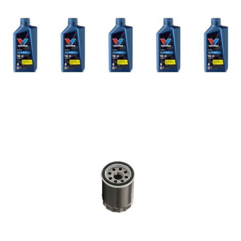 Kit filtro olio e 5L compatibile con Nissan Juke (F15,F15E) 1.6 83kw dal 2018