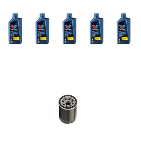 Kit filtro olio e 5L compatibile con Nissan Juke (F15,F15E) 1.6 CVTC 72kw dal 2014