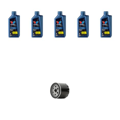 Kit filtro olio e 5L compatibile con Nissan Kubistar 1.6 16v 70kw Dal 2003