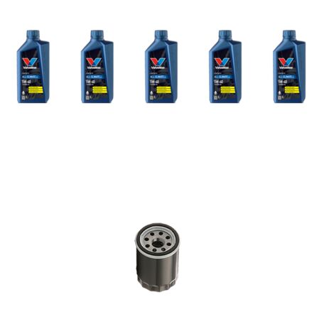 Kit filtro olio e 5L compatibile con Nissan Primera (P12) 1.9 88Kw Dal 2003