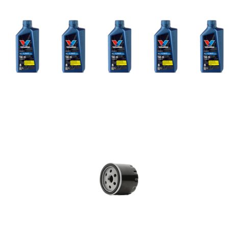 Kit filtro olio e 5L compatibile con Nissan Qashqai (J10E,JJ10E) 1.5 Dci 81kw Dal 2010 al 2013