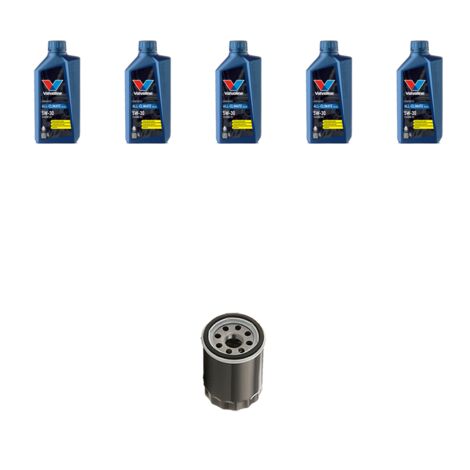 Kit filtro olio e 5L compatibile con Nissan Qashqai (J10E,JJ10E) 1.6 84kw Dal 2007