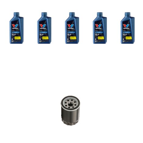 Kit filtro olio e 5L compatibile con Nissan Teana 2.3 v6 127kw Dal 2003