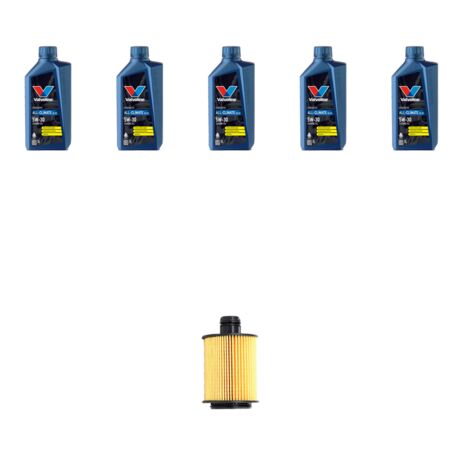Kit filtro olio e 5L compatibile con Opel Astra J ,GTC,SW 2.0 CDTI 96kw Dal 2014