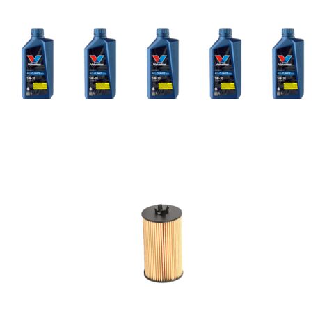 Kit filtro olio e 5L compatibile con Opel Astra K 1.6 CDTI 118kw Dal 2015