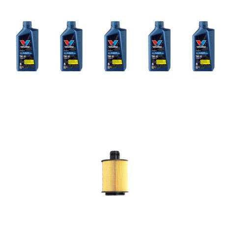 Kit filtro olio e 5L compatibile con Opel Combo D 1.6 CDTI 77kw Dal 2012