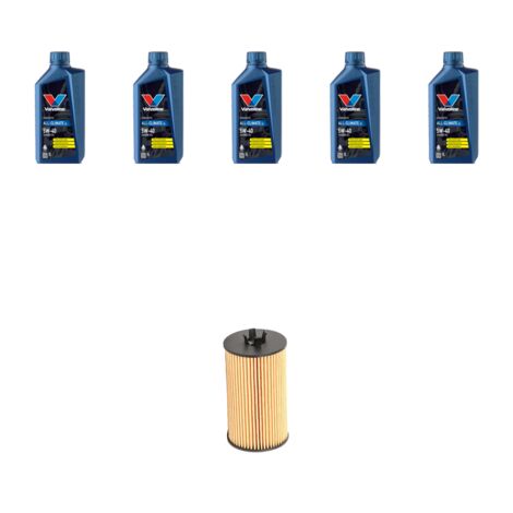 Kit filtro olio e 5L compatibile con Opel Corsa D 1.6 16v Turbo 110kw Dal 2007