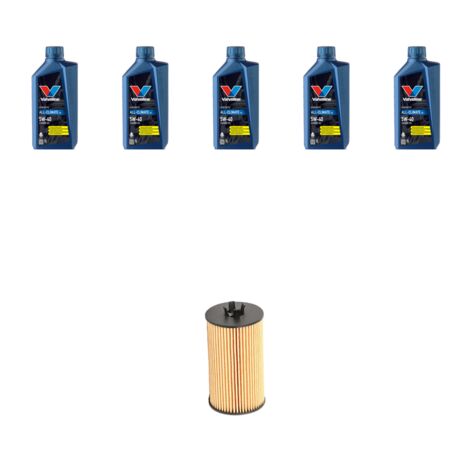 Kit filtro olio e 5L compatibile con Opel Corsa D 1.6 16v Turbo 141kw Dal 2007