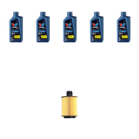 Kit filtro olio e 5L compatibile con Opel Insigna 2.0 Cdti 143kw dal 2012