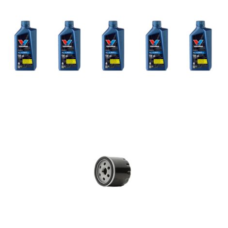 Kit filtro olio e 5L compatibile con Opel Meriva A 1.6 16v 77kw Dal 2006 al 2010