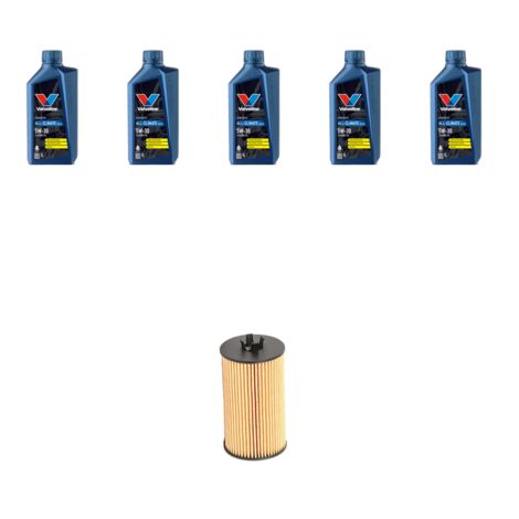 Kit filtro olio e 5L compatibile con Opel Mokka Mokka X 1.6 CDTI 100kw Dal 2012