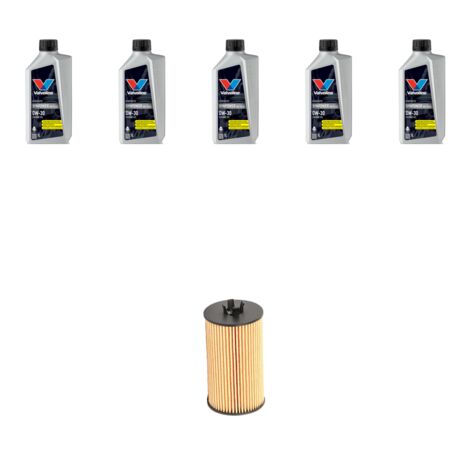 Kit filtro olio e 5L compatibile con Opel Mokka Mokka X 1.6 CDTI 81kw Dal 2015