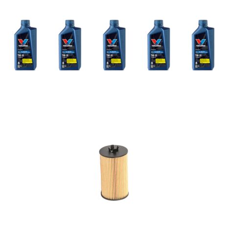 Kit filtro olio e 5L compatibile con Opel Mokka Mokka X 1.8 103kw Dal 2012