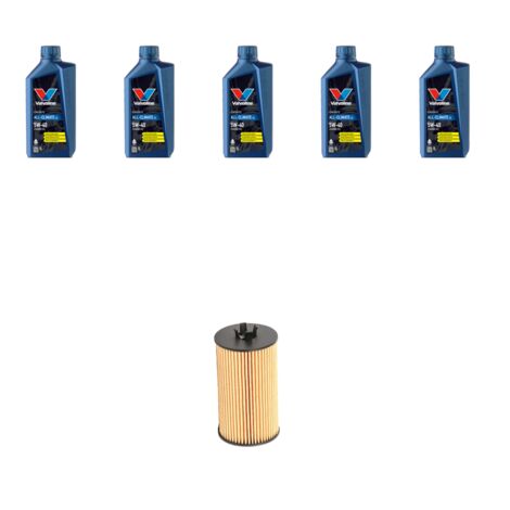 Kit filtro olio e 5L compatibile con Opel Vectra C 1.8 16v 103kw dal 2006