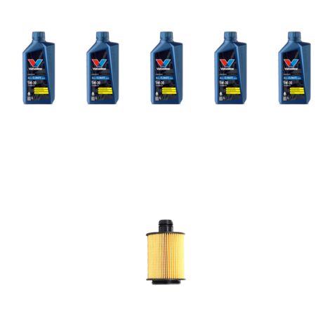 Kit filtro olio e 5L compatibile con Opel Zafira C Tourer 2.0 CDTI 96kw dal 2011