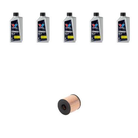 Kit filtro olio e 5L compatibile con Peugeot 3008 2.0 HDI 110kw dal 2009